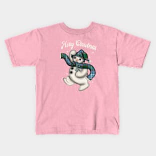 Retro snowman Kids T-Shirt